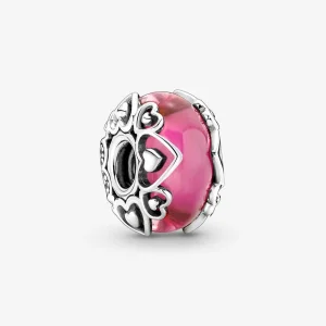 (immagine per) Rivela il tuo amore Charm PANDORA in vetro di Murano rosa - 791159C00
