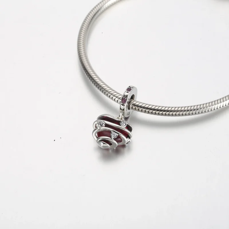 (immagine per) Rivela il tuo Charm pendente PANDORA a spirale a forma di cuore d'amore - 791131 - Visualizza 4