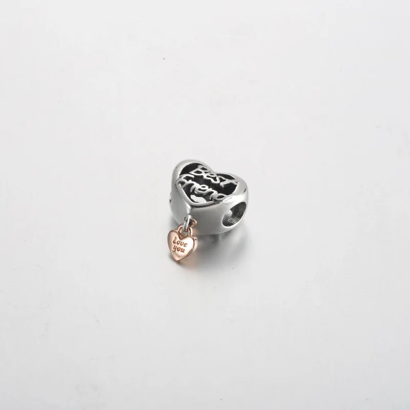 (immagine per) Ti amo, Charm PANDORA a forma di cuore del migliore amico - 782243C00 - Visualizza 2