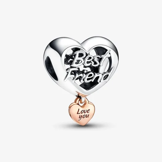 (immagine per) Ti amo, Charm PANDORA a forma di cuore del migliore amico - 782243C00