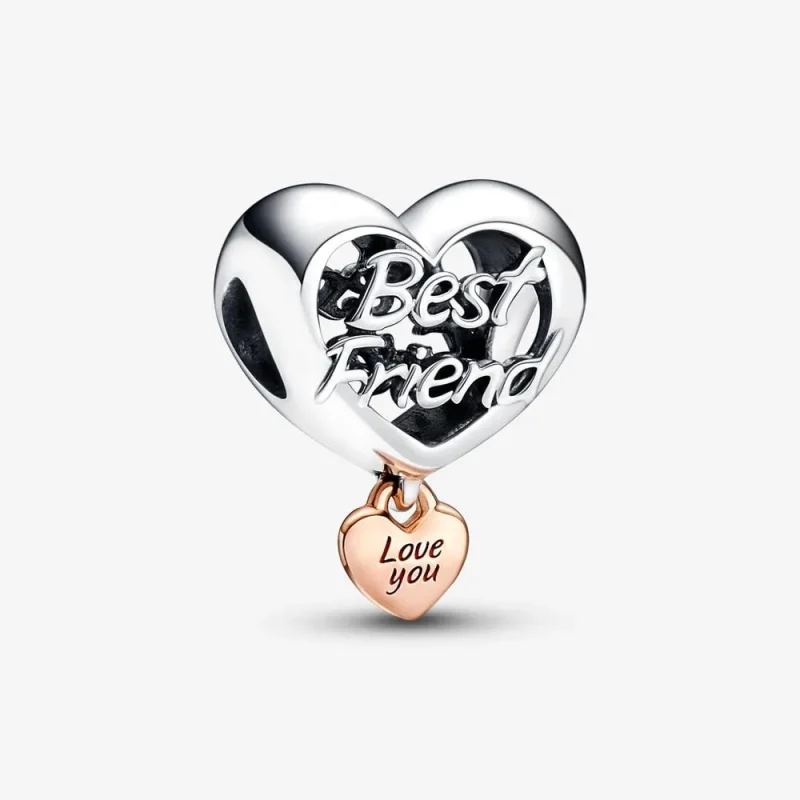 (immagine per) Ti amo, Charm PANDORA a forma di cuore del migliore amico - 782243C00