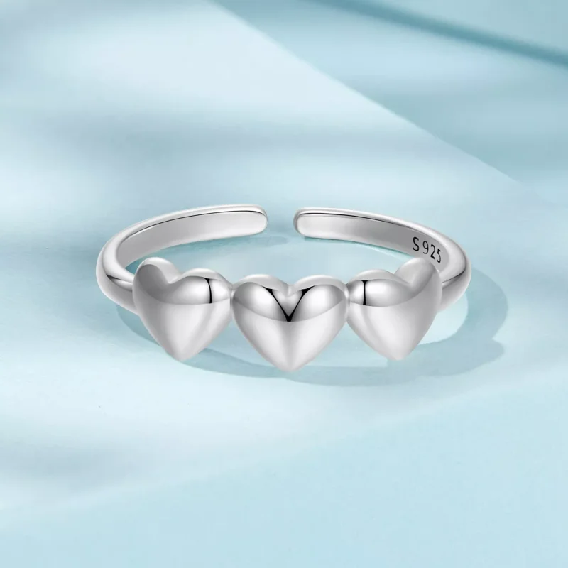 (immagine per) Anello a forma di cuore stile PANDORA - SCR1001-E - Visualizza 3