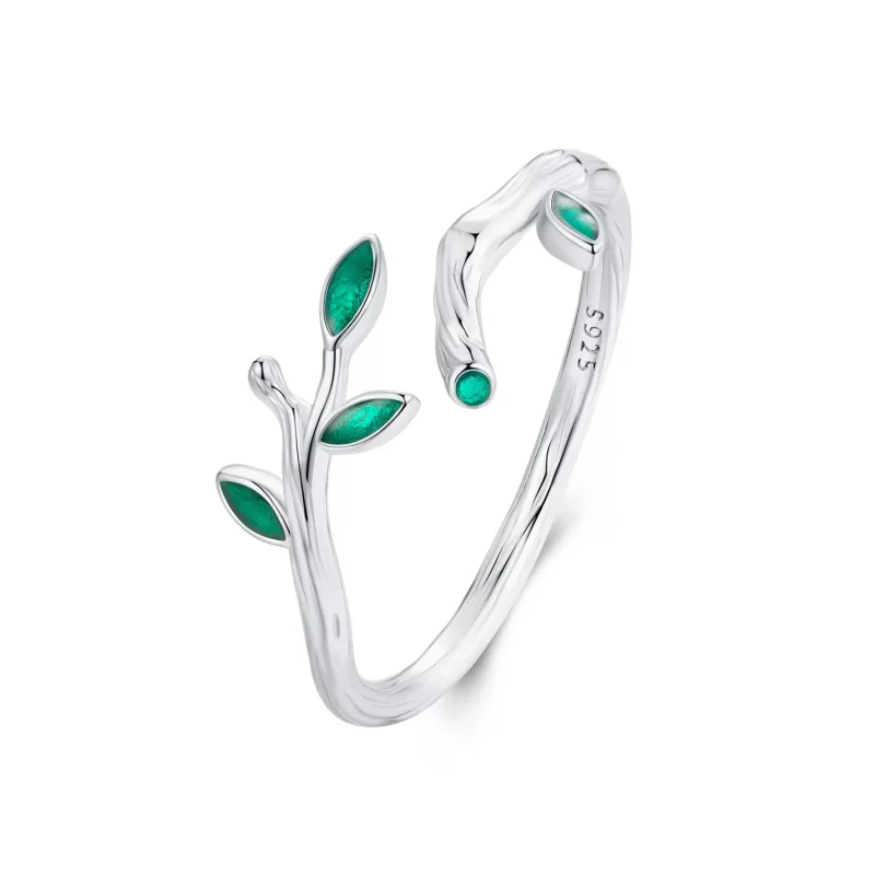 (immagine per) Anello aperto a foglia stile PANDORA - BSR517-E