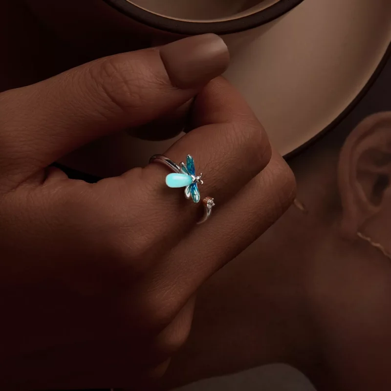 (immagine per) Anello aperto lucciola stile PANDORA - BSR514-E - Visualizza 8