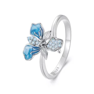 (immagine per) Anello con iris blu stile PANDORA - BSR509-E