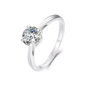 (immagine per) Anello con moissanite scintillante da 1 ct stile PANDORA (un certificato) - MSR044