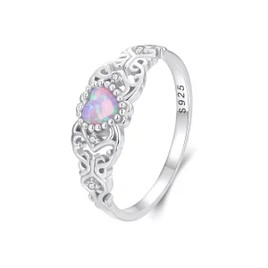 (immagine per) Anello con opale rosa stile PANDORA - BSR512