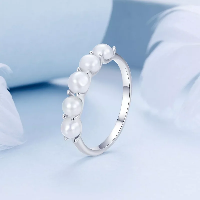 (immagine per) Anello con perla naturale stile PANDORA - BSR510 - Visualizza 2