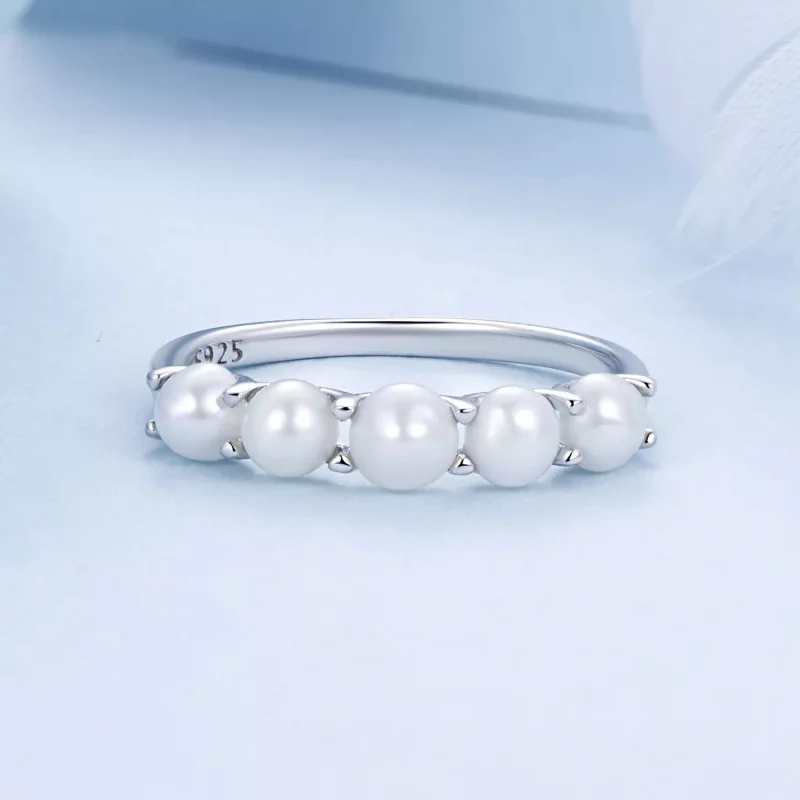 (immagine per) Anello con perla naturale stile PANDORA - BSR510 - Visualizza 3