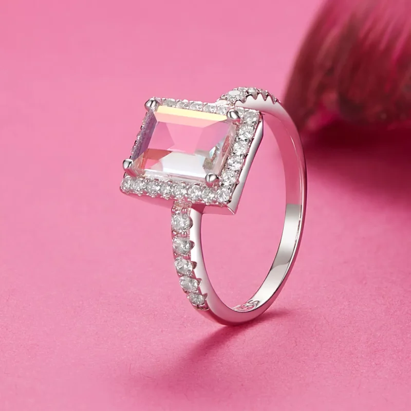 (immagine per) Anello con pietra centrale grande per ragazze in stile PANDORA - SCR999 - Visualizza 2