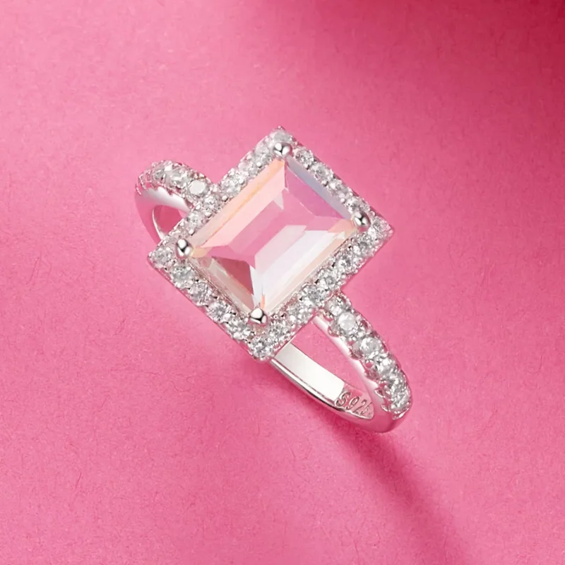 (immagine per) Anello con pietra centrale grande per ragazze in stile PANDORA - SCR999 - Visualizza 3