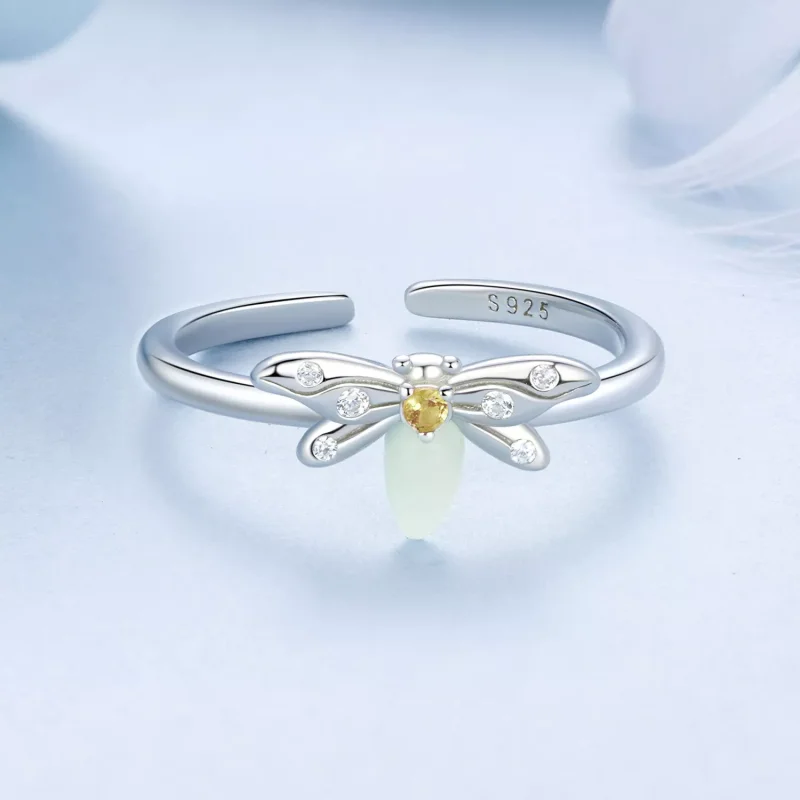 (immagine per) Anello luminoso con ape stile PANDORA - BSR521-E - Visualizza 3