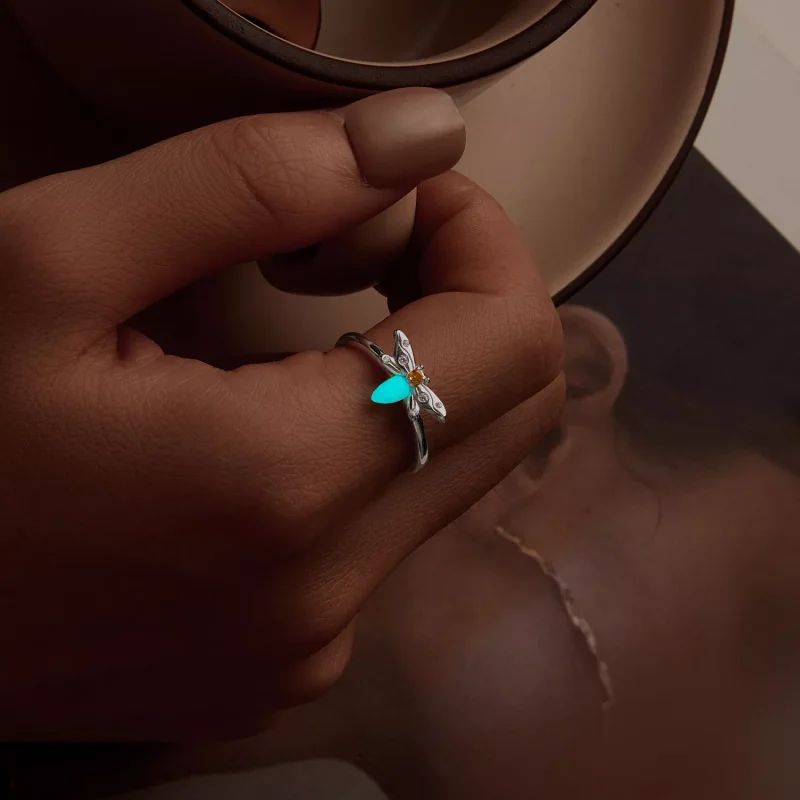 (immagine per) Anello luminoso con ape stile PANDORA - BSR521-E - Visualizza 9