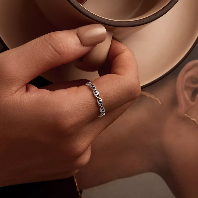 (immagine per) Anello occhio del diavolo stile PANDORA - BSR212 - Visualizza 3