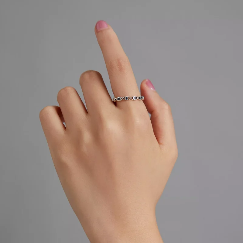 (immagine per) Anello occhio del diavolo stile PANDORA - BSR212 - Visualizza 8