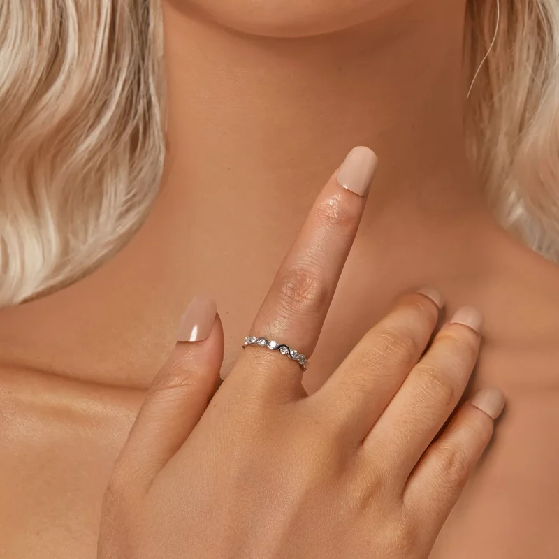 (immagine per) Anello ondulato stile PANDORA - BSR515 - Visualizza 5