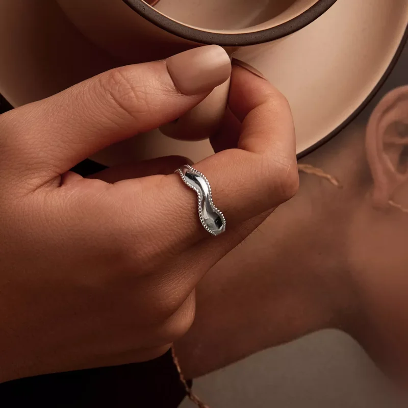 (immagine per) Anello ondulato stile PANDORA - SCR1002-E - Visualizza 5