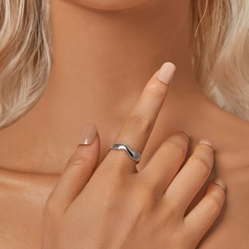 (immagine per) Anello ondulato stile PANDORA - SCR1002-E - Visualizza 6