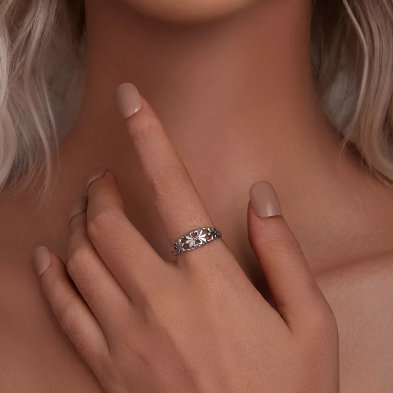 (immagine per) Anello vintage con iris stile PANDORA - SCR998 - Visualizza 5