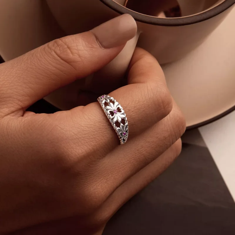 (immagine per) Anello vintage con iris stile PANDORA - SCR998 - Visualizza 7