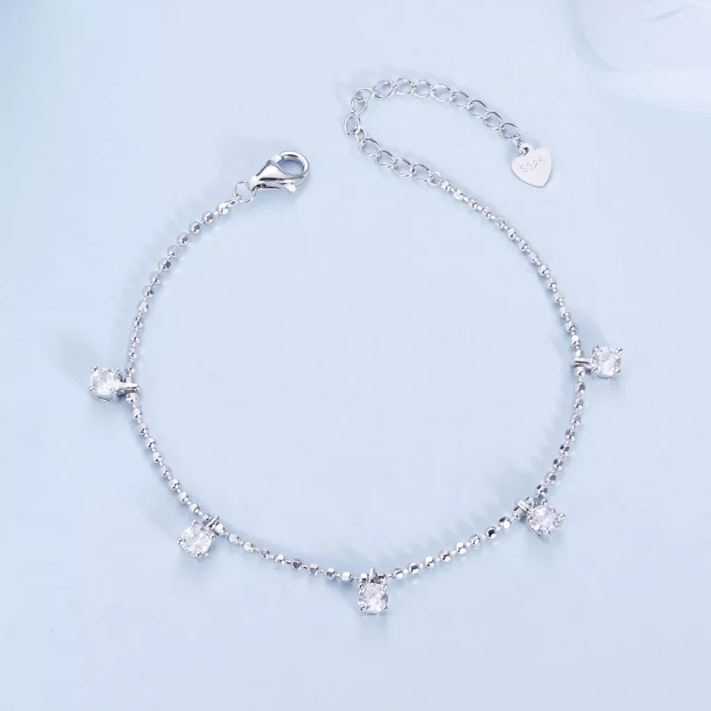 (immagine per) Bracciale con zirconi scintillanti pregiati stile PANDORA - BSB156 - Visualizza 4