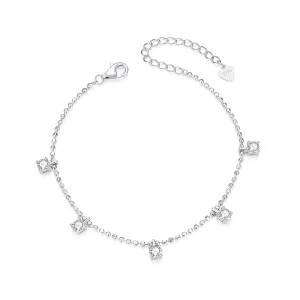 (immagine per) Bracciale con zirconi scintillanti pregiati stile PANDORA - BSB156