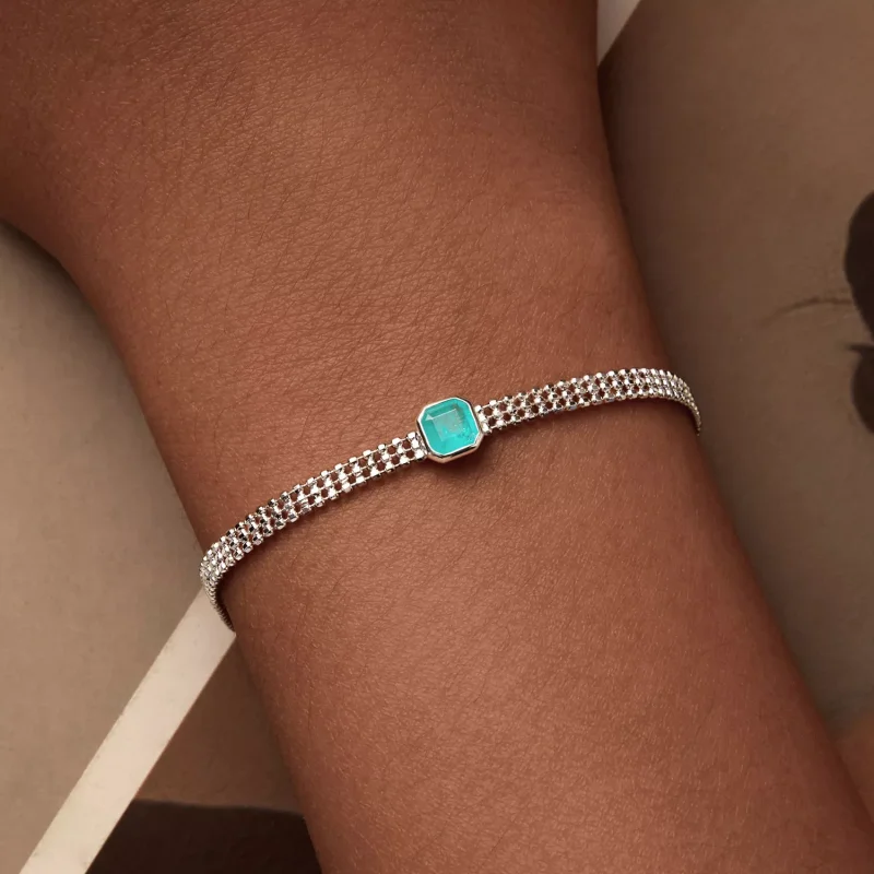 (immagine per) Bracciale in pietra di ghiaccio stile PANDORA - BSB157 - Visualizza 4