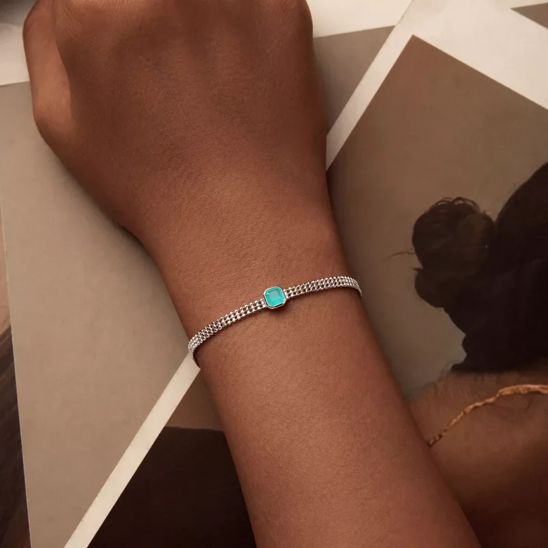 (immagine per) Bracciale in pietra di ghiaccio stile PANDORA - BSB157 - Visualizza 5
