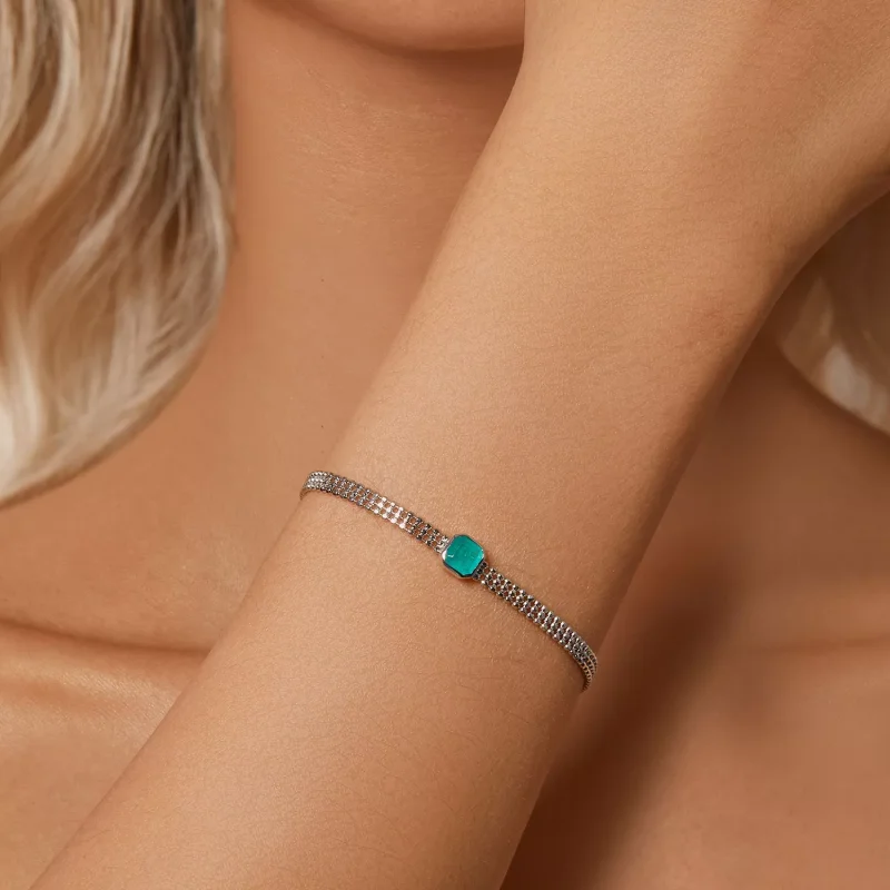(immagine per) Bracciale in pietra di ghiaccio stile PANDORA - BSB157 - Visualizza 7
