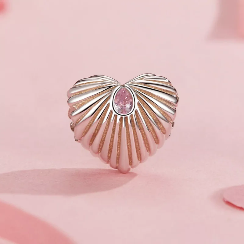 (immagine per) Ciondolo a forma di cuore in stile PANDORA - SCC2693 - Visualizza 2