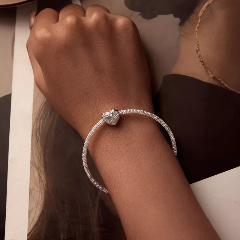 (immagine per) Ciondolo a forma di cuore in stile PANDORA - SCC2693 - Visualizza 5