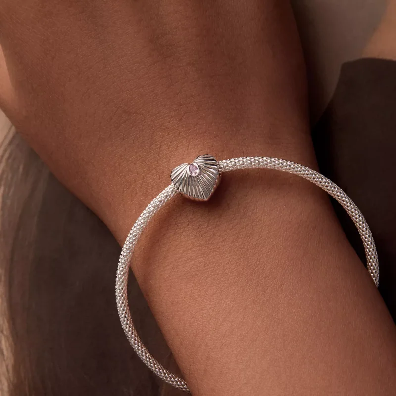 (immagine per) Ciondolo a forma di cuore in stile PANDORA - SCC2693 - Visualizza 6