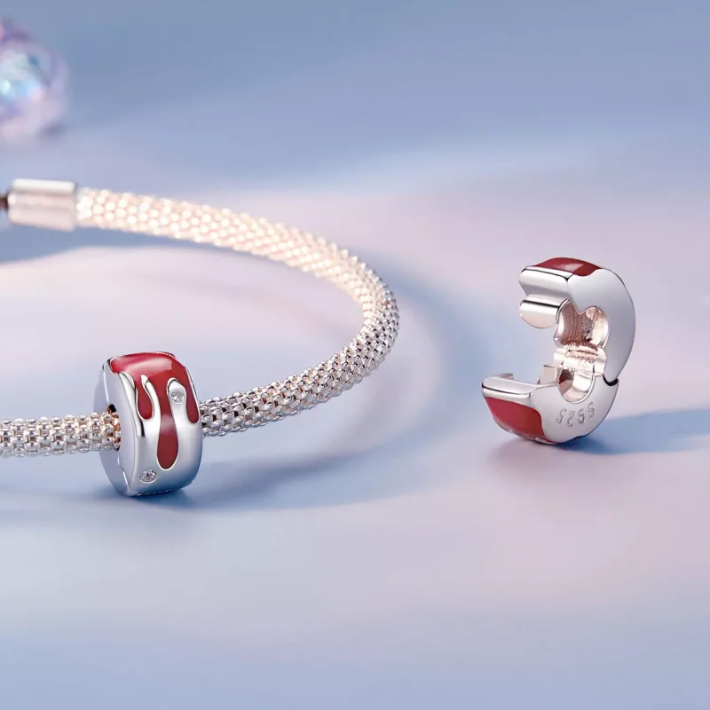 (immagine per) Ciondolo con fibbia di posizionamento fuso stile PANDORA - SCC2700 - Visualizza 4