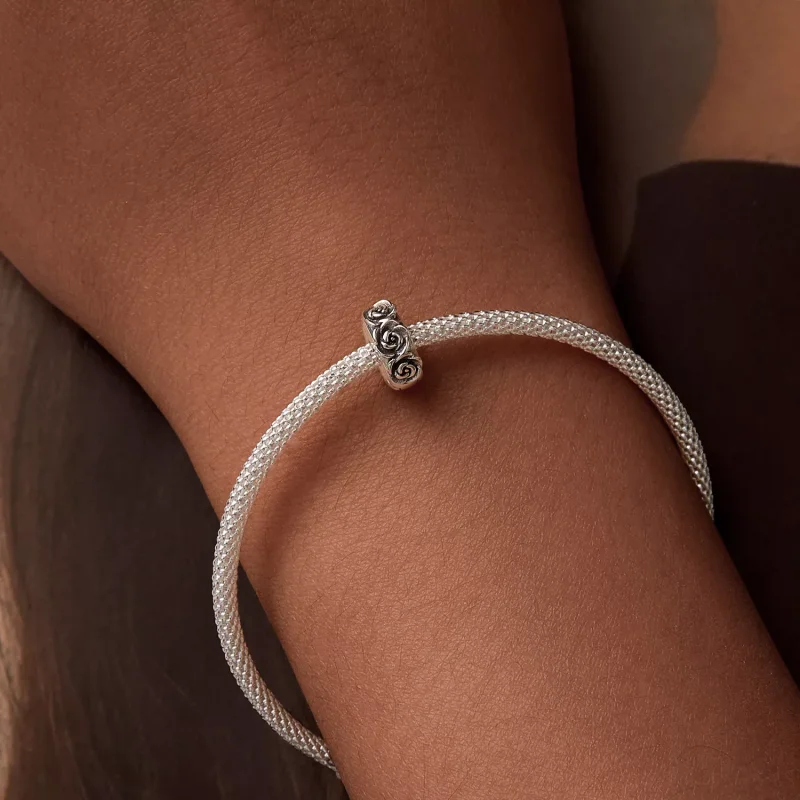 (immagine per) Ciondolo con fibbia di posizionamento rosa stile PANDORA - SCC2706 - Visualizza 7
