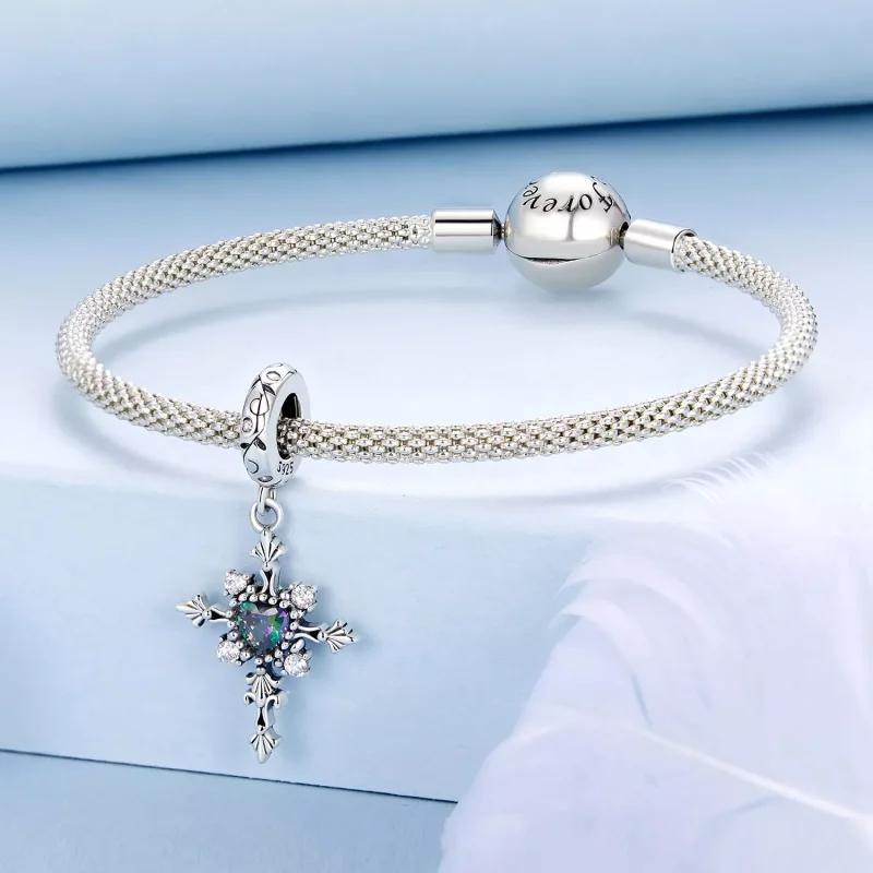 (immagine per) Ciondolo croce stile PANDORA - BSC970 - Visualizza 3