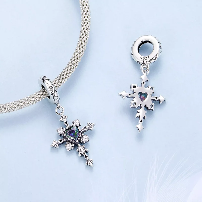 (immagine per) Ciondolo croce stile PANDORA - BSC970 - Visualizza 4