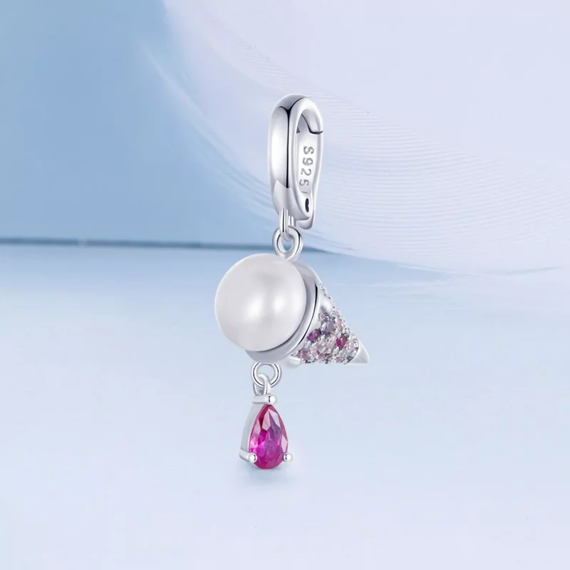 (immagine per) Ciondolo gelato con perle naturali stile PANDORA - BSC962 - Visualizza 2