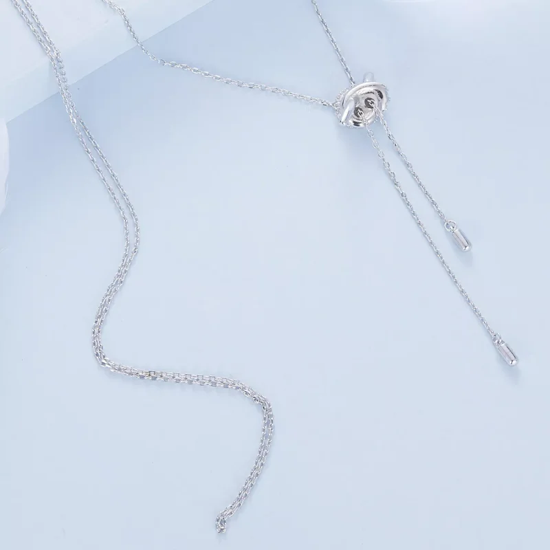(immagine per) Collana a Y con nodo stile PANDORA - BSN370 - Visualizza 4