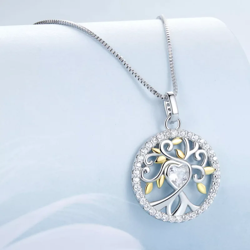 (immagine per) Collana con albero della vita in stile PANDORA - BSN371 - Visualizza 2