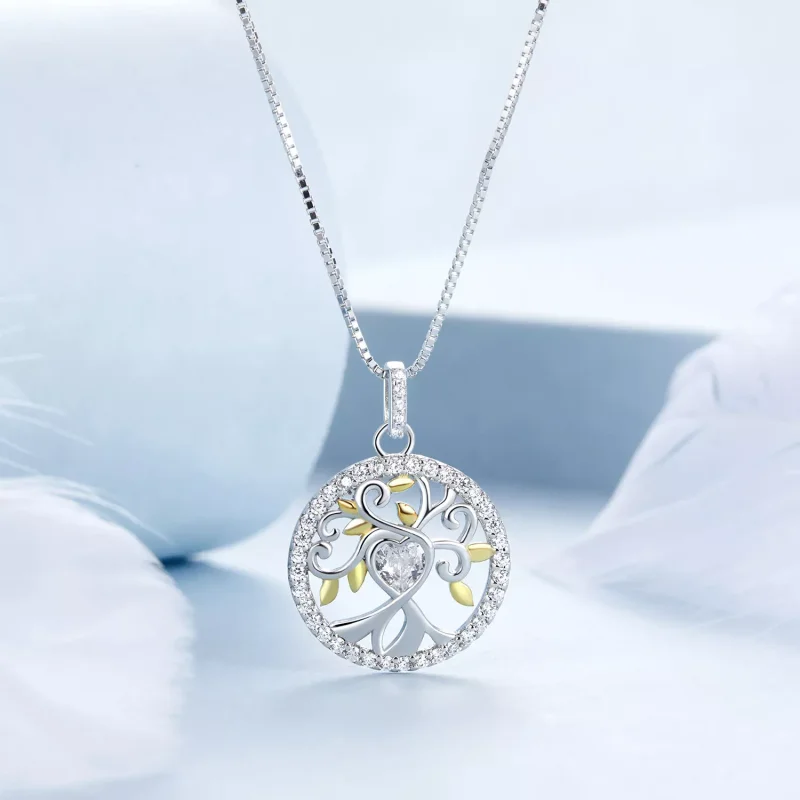 (immagine per) Collana con albero della vita in stile PANDORA - BSN371 - Visualizza 3