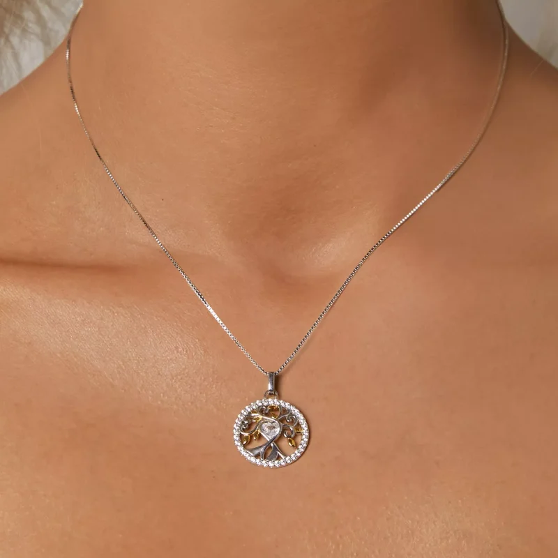 (immagine per) Collana con albero della vita in stile PANDORA - BSN371 - Visualizza 5