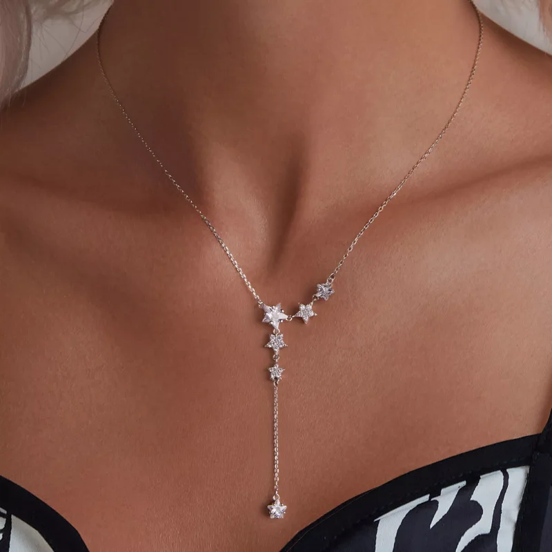 (immagine per) Collana stella stile PANDORA - BSN368 - Visualizza 6