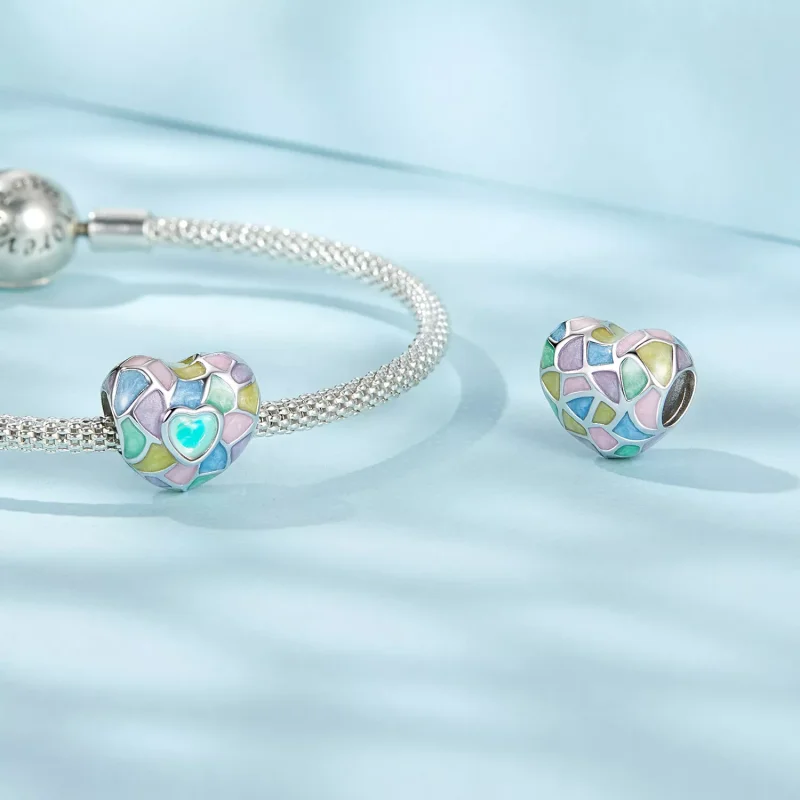 (immagine per) Cuori al neon stile PANDORA - SCC2708 - Visualizza 4