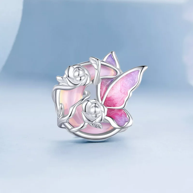 (immagine per) Fascino a farfalla al chiaro di luna al neon stile PANDORA - BSC968 - Visualizza 2