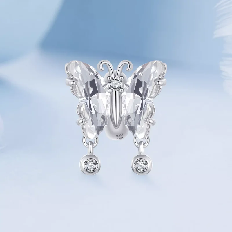 (immagine per) Fascino a farfalla scintillante stile PANDORA - BSC965 - Visualizza 2