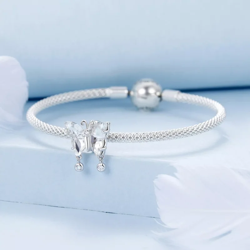 (immagine per) Fascino a farfalla scintillante stile PANDORA - BSC965 - Visualizza 3