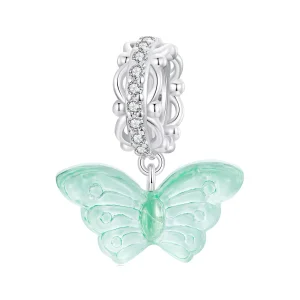 (immagine per) Fascino a forma di farfalla verde stile PANDORA - SCC2712