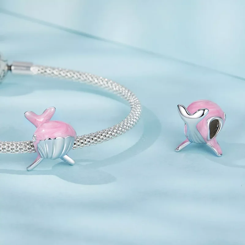 (immagine per) Fascino della balena rosa stile PANDORA - SCC2707 - Visualizza 4