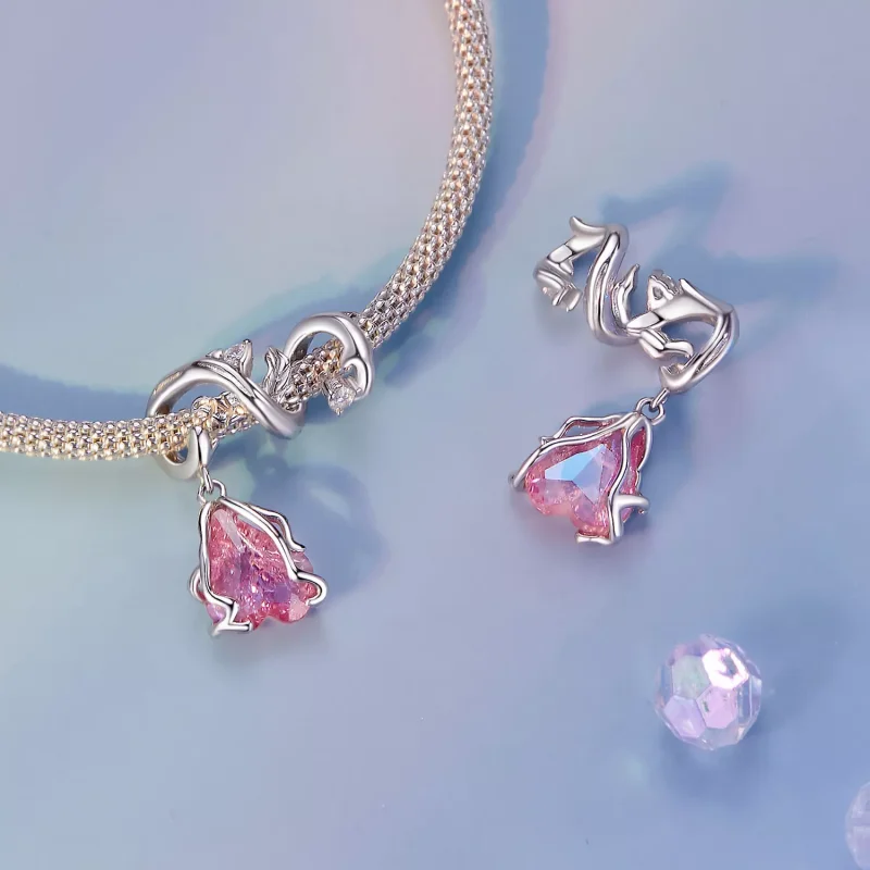 (immagine per) Fascino della rosa appassita stile PANDORA - SCC2697 - Visualizza 4
