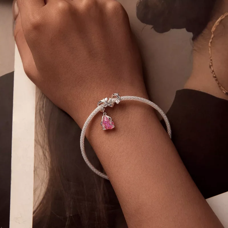 (immagine per) Fascino della rosa appassita stile PANDORA - SCC2697 - Visualizza 5